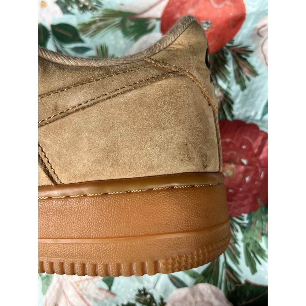 Nike Air Force 1 Low 'Flax' Wheat Sneakers Sz 9.5 Mens Classic Streetwear Shoes - Picture 3 of 12